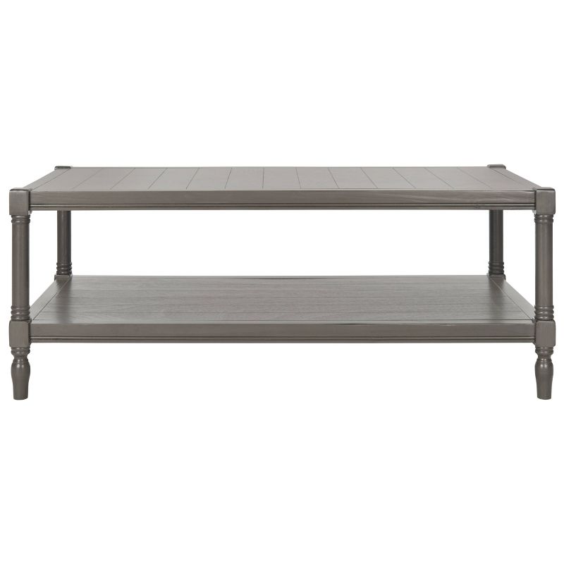 Ikiriya Nashville Solid Beige Wood Coffee Table Teak Finish