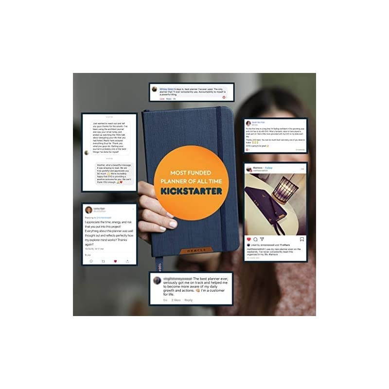 Daily Journal Non Dated Weekly Monthly Gratitude Agenda - Happiness Goals Productivity (Quarterly 90-Day Planner)