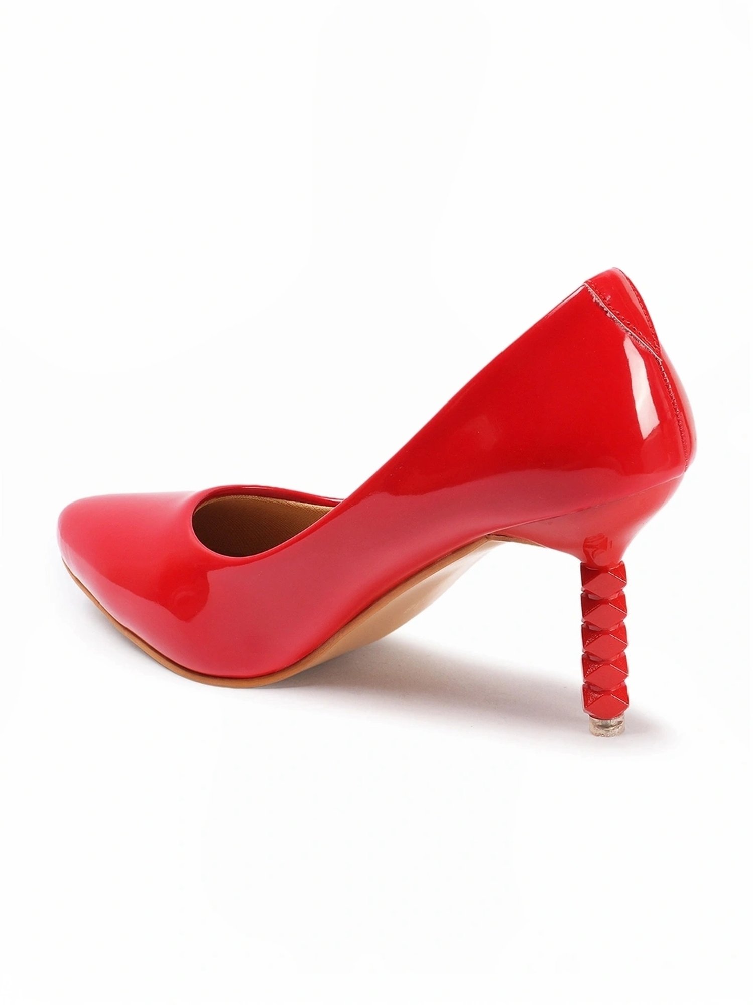 Flat N Heels Women's Pink Stiletto Pumps