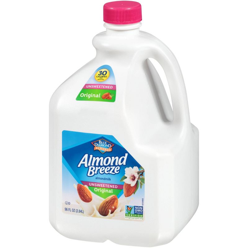 Blue Diamond Almond Breeze Unsweetened Original Almond Milk - 96 fl oz