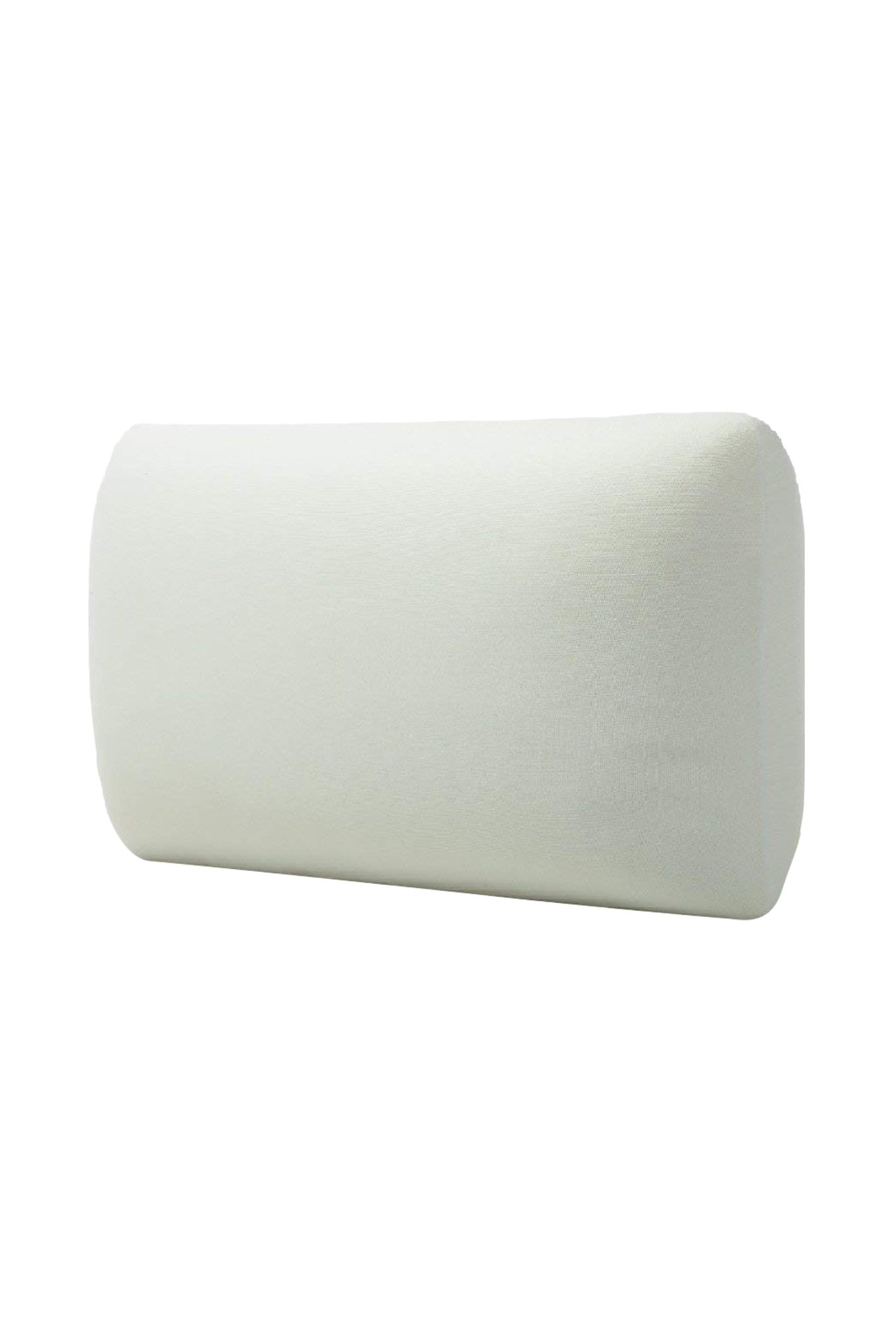 The White Willow White Solid Memory Foam Cushion - Set of 1