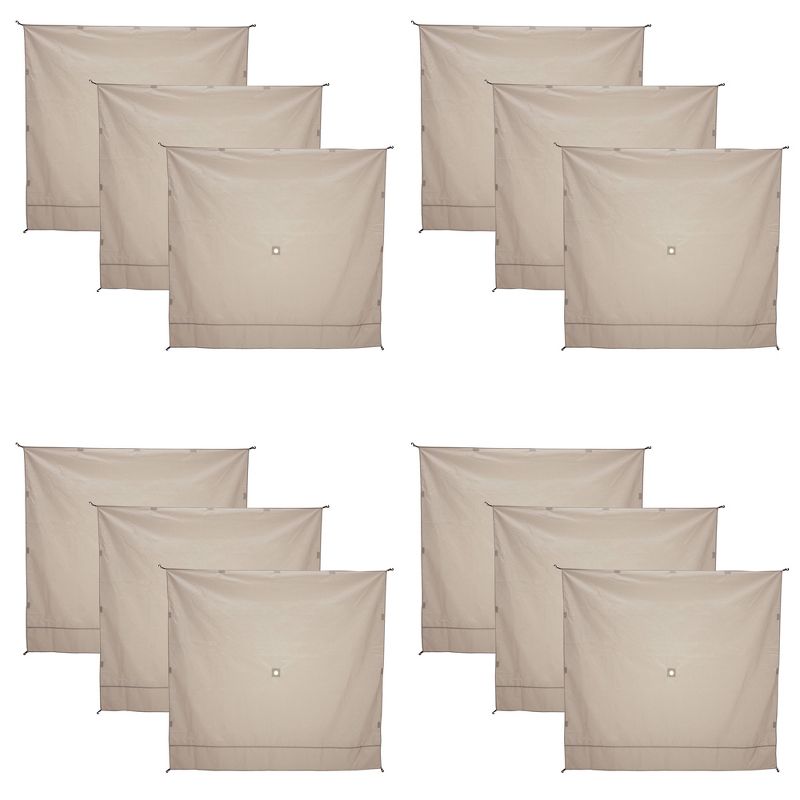 Gazelle Wind Panel Accessory for Portable Canopy Gazebo Screen Tents (12 Panels)