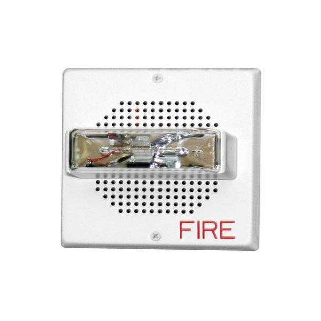 Wheelock CH70-24MCW-FW Chime Strobe  Square  Wall  24 VDC  15/30/75/110CD  White