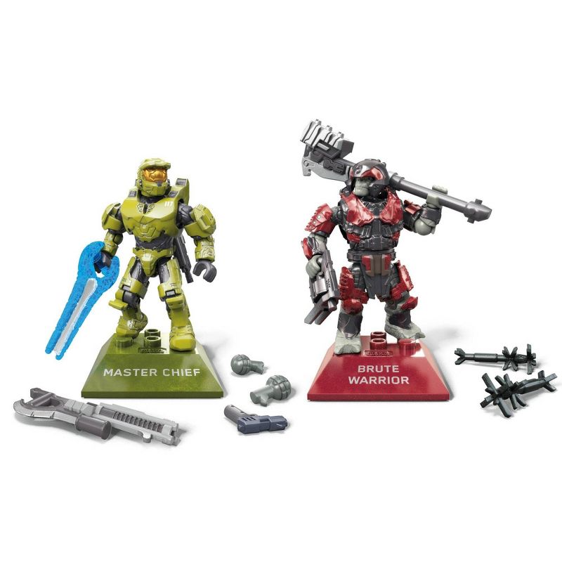 Mega Construx HALO Infinite Master Chief VS Brute Warrior Figure 2 Pk