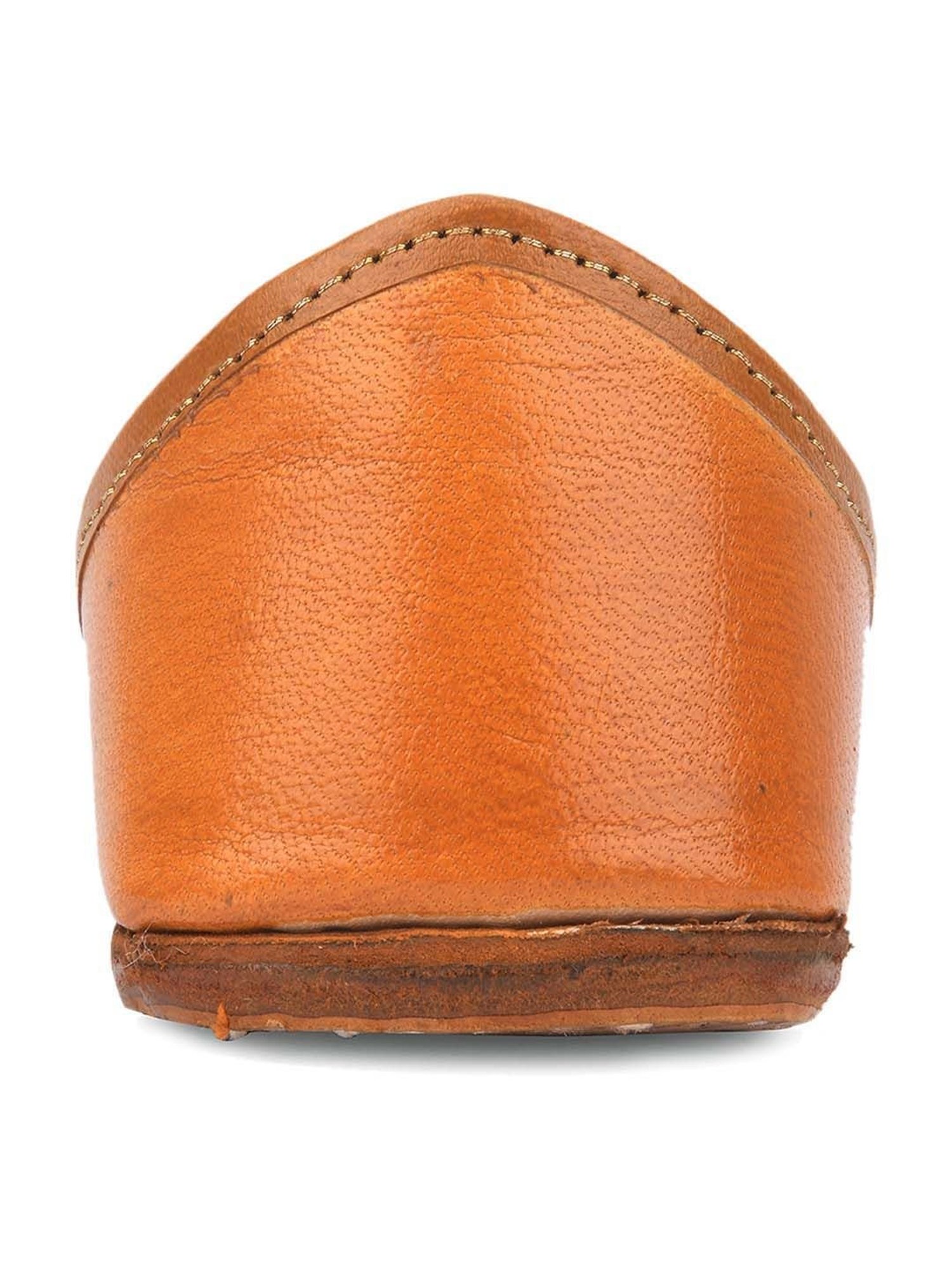 Desi Colour Women's Orange Ethnic Juttis