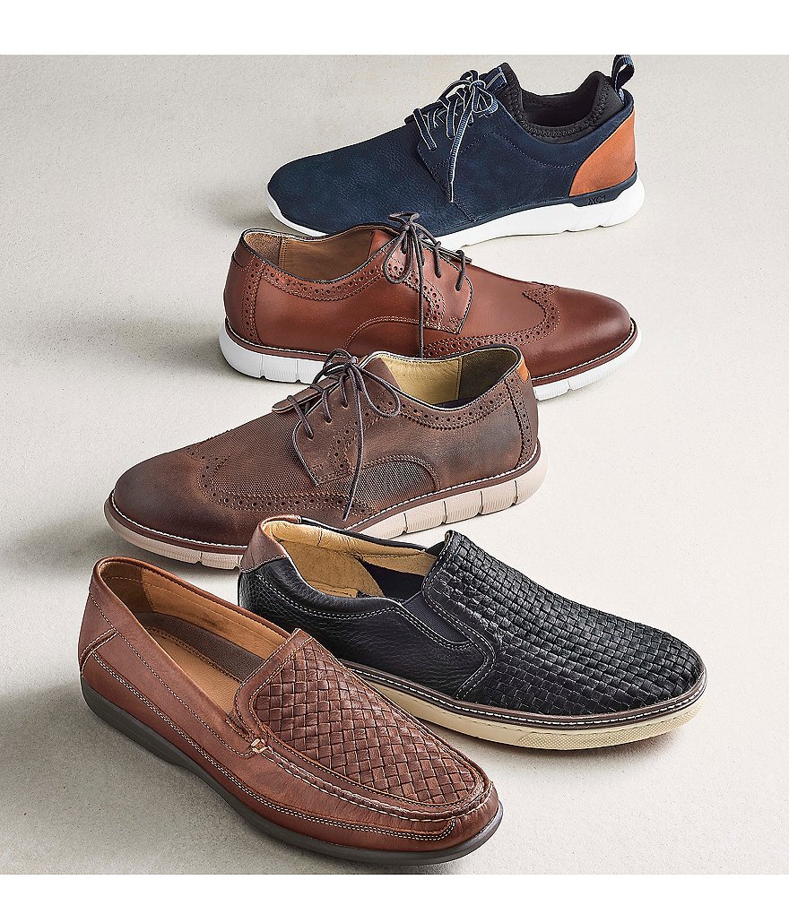 Johnston & Murphy Men's XC4 Prentiss Plain Toe Suede Waterproof Sneakers