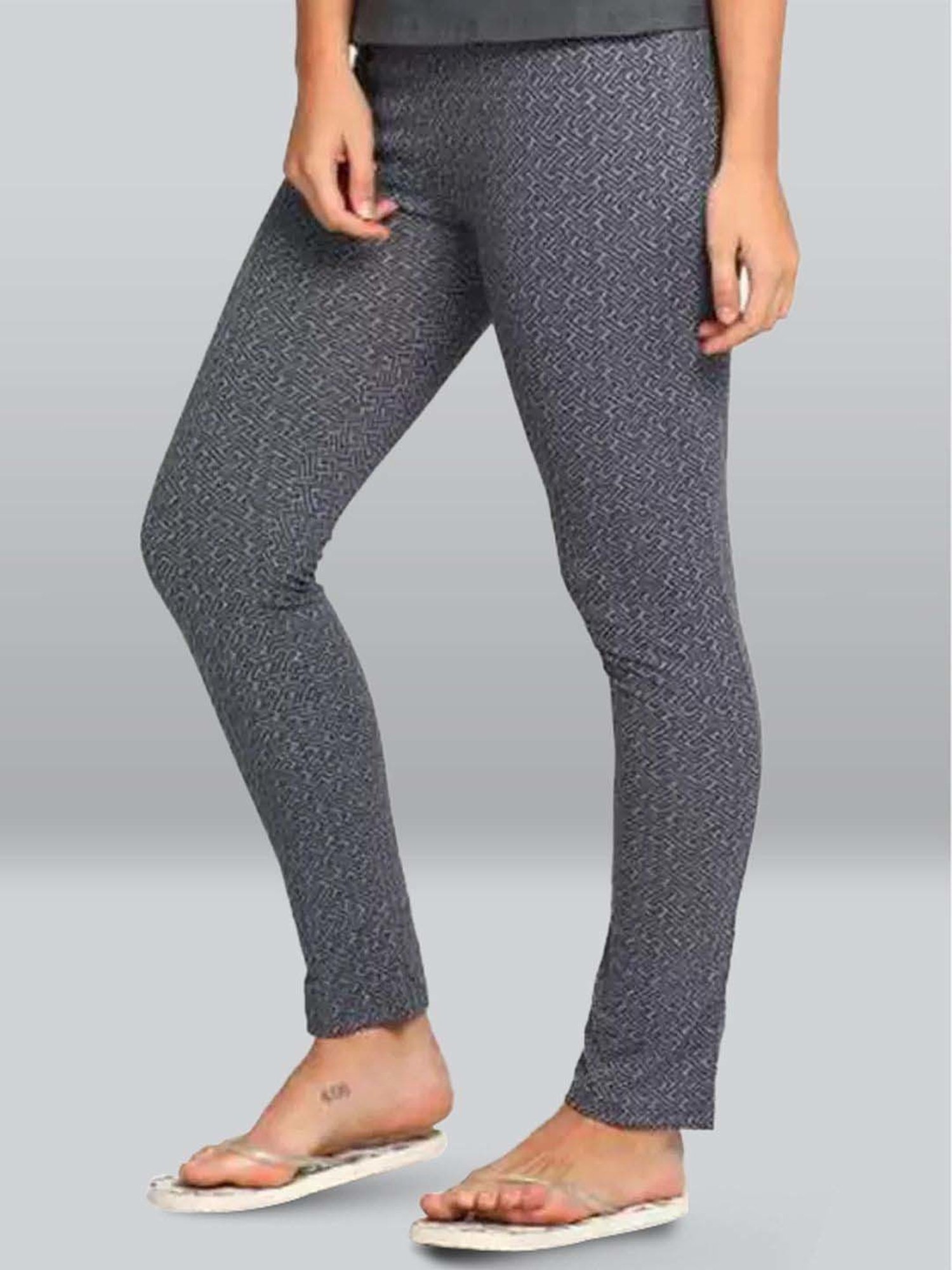 Lyra Pewter Grey Printed Pyjamas