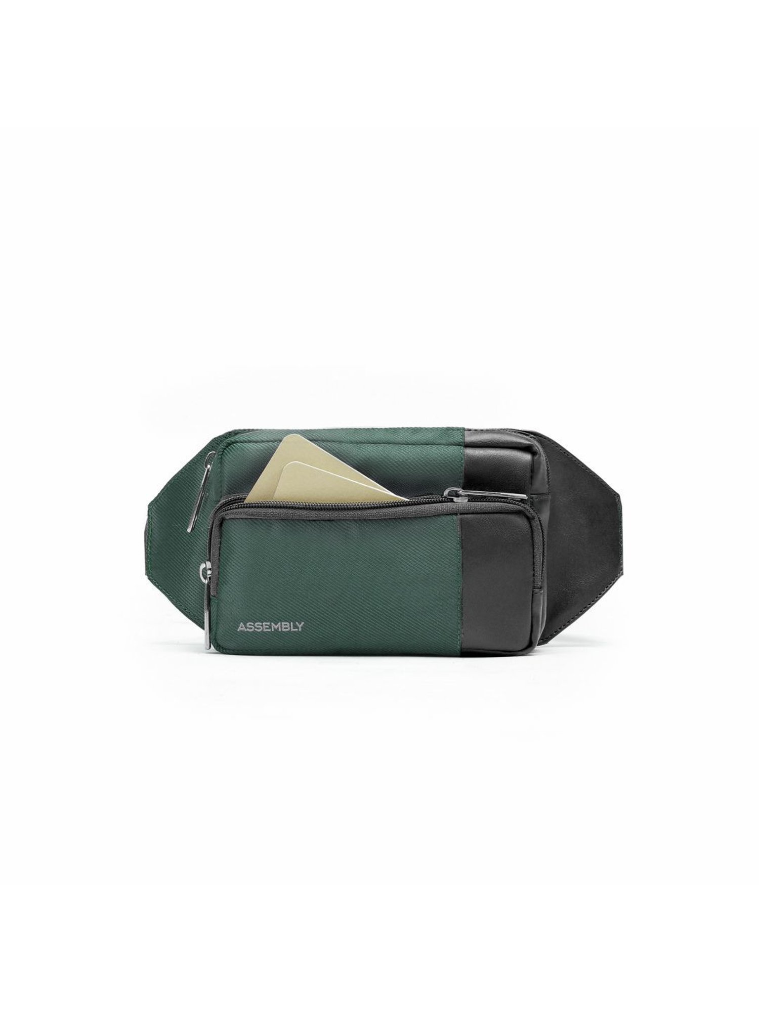 Assembly Green Color Block Waist Pouch