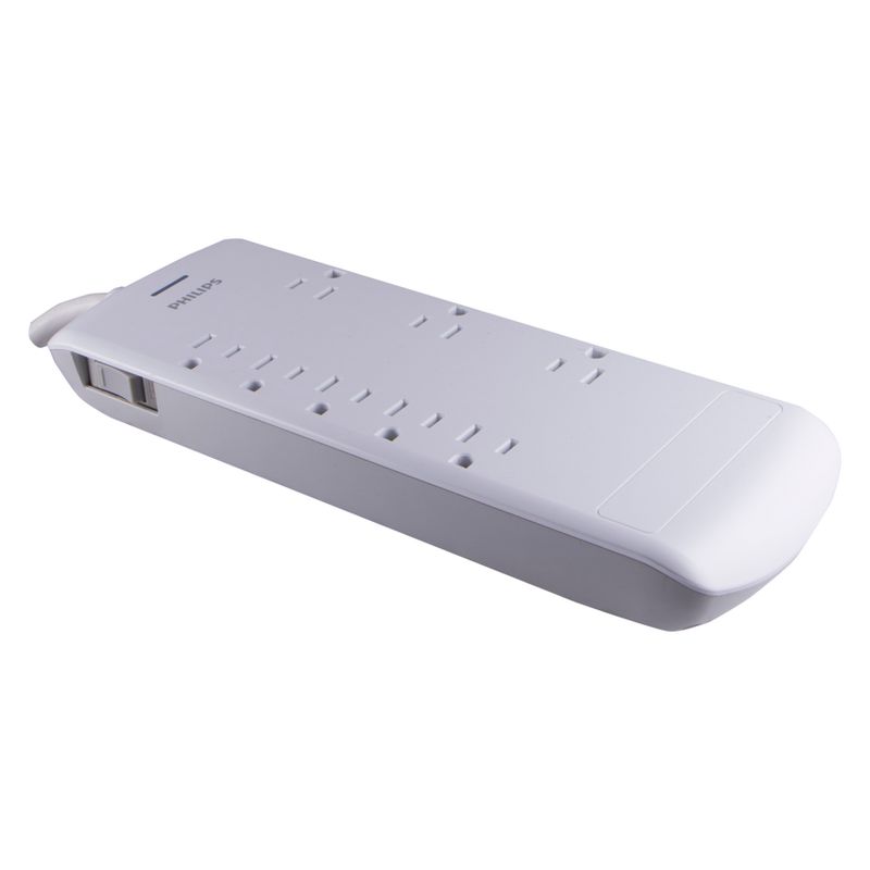 Monoprice 2 Outlet Surge Protector Wall Tap with 2 USB Charging Ports 3.4A, 450 Joules, White