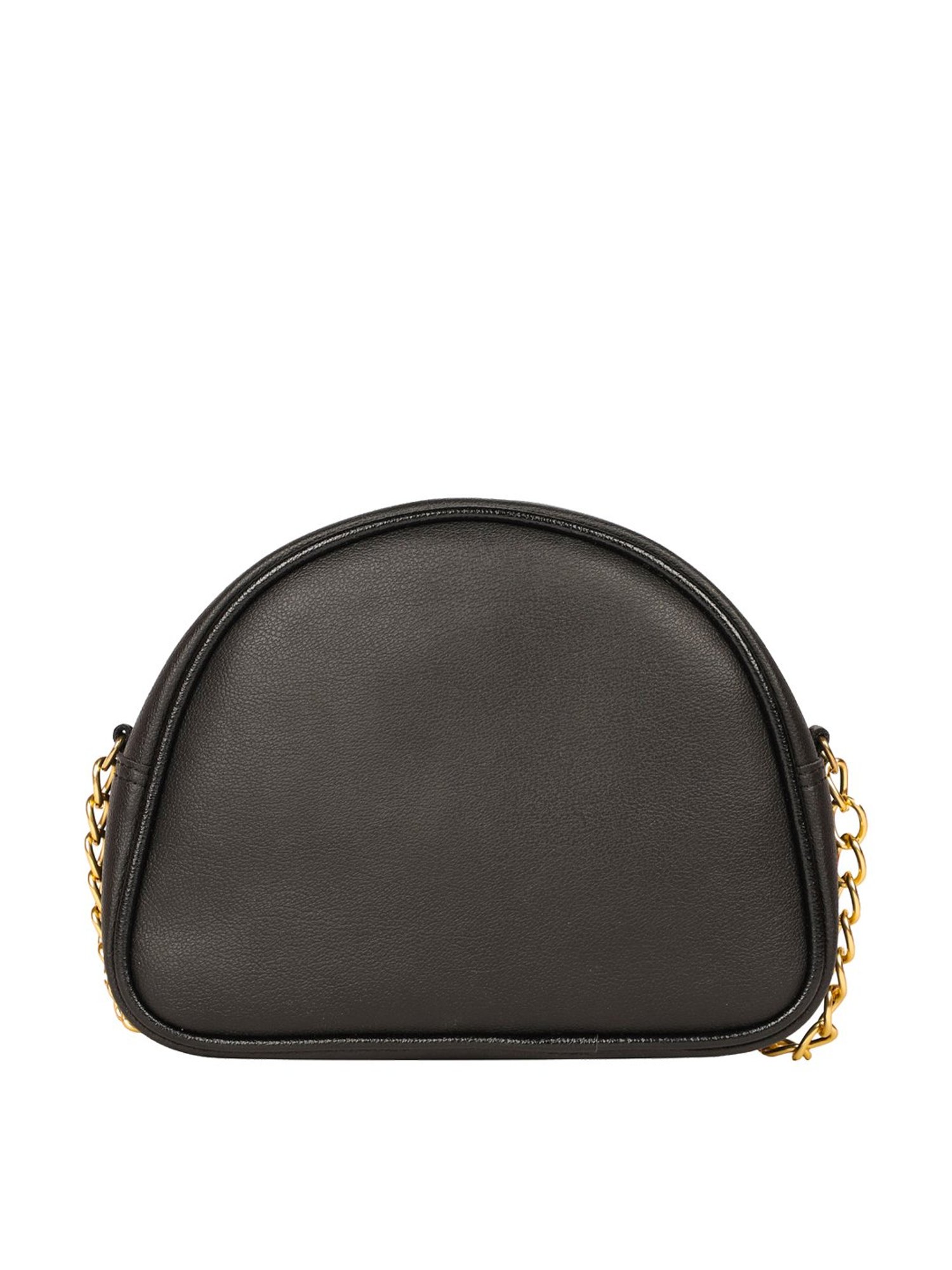 Bagsy Malone Black Solid Medium Handbag