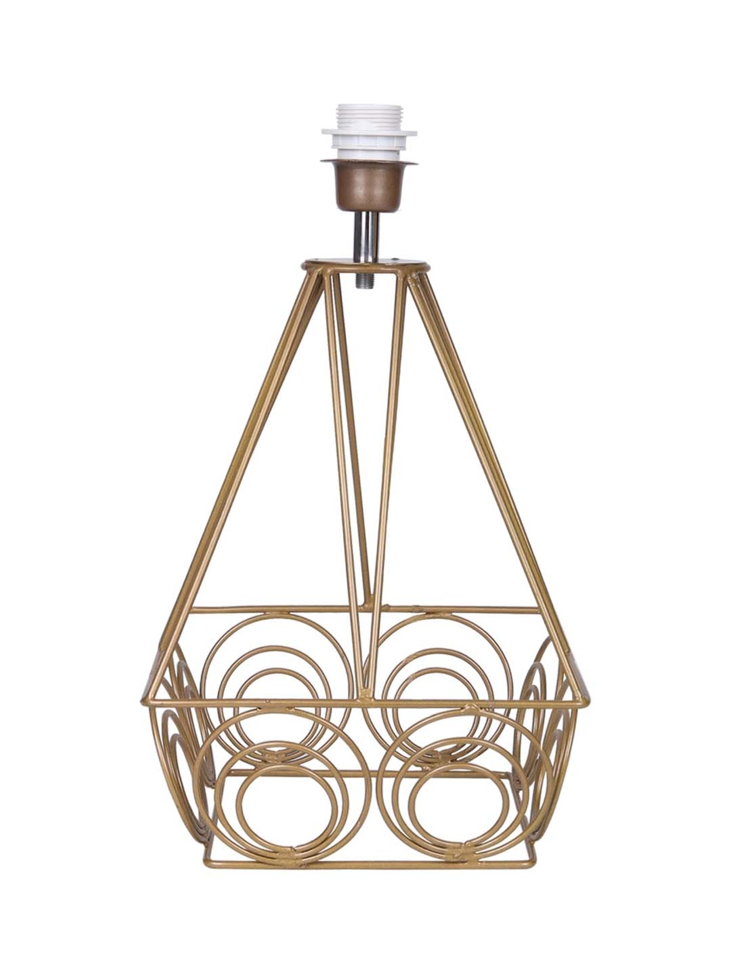 Homesake Modern Farmhouse Golden Metal Table Lamp with Bulb - Set of 1