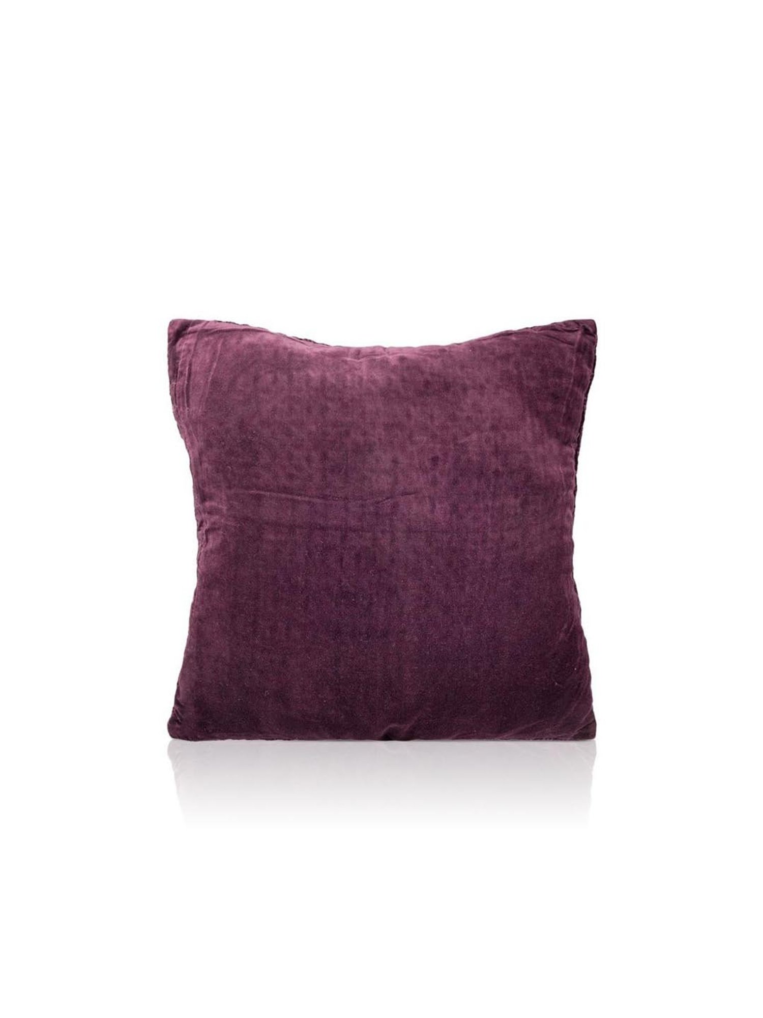 Home4U Sled Purple Cotton Cushion Cover - Set of 1