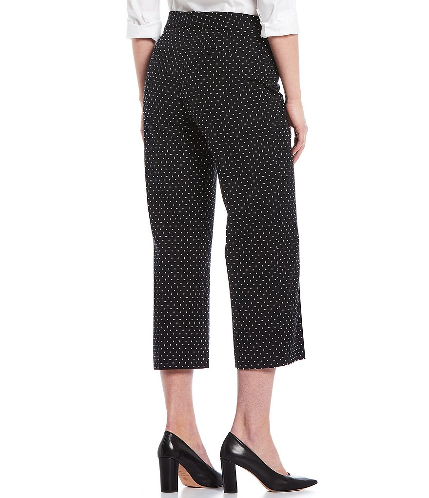 Investments the 5th AVE fit Elite Stretch Dot Print Crop Pants