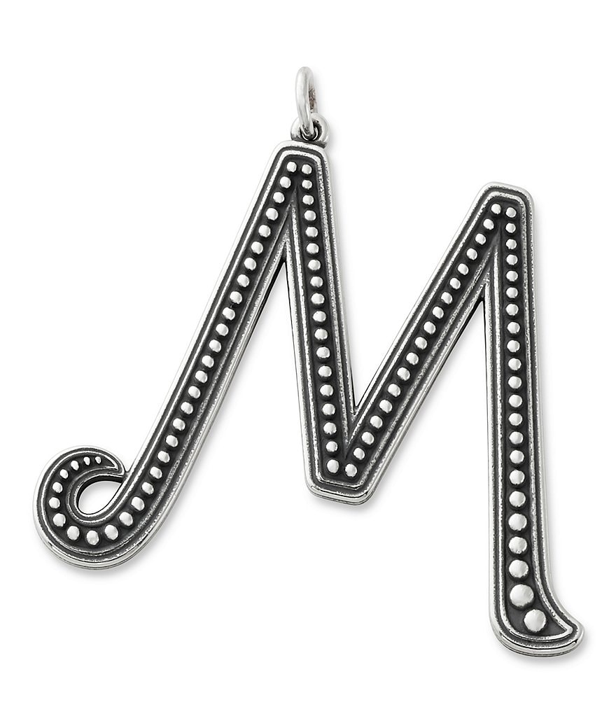 James Avery Beaded Initial Pendant Charm