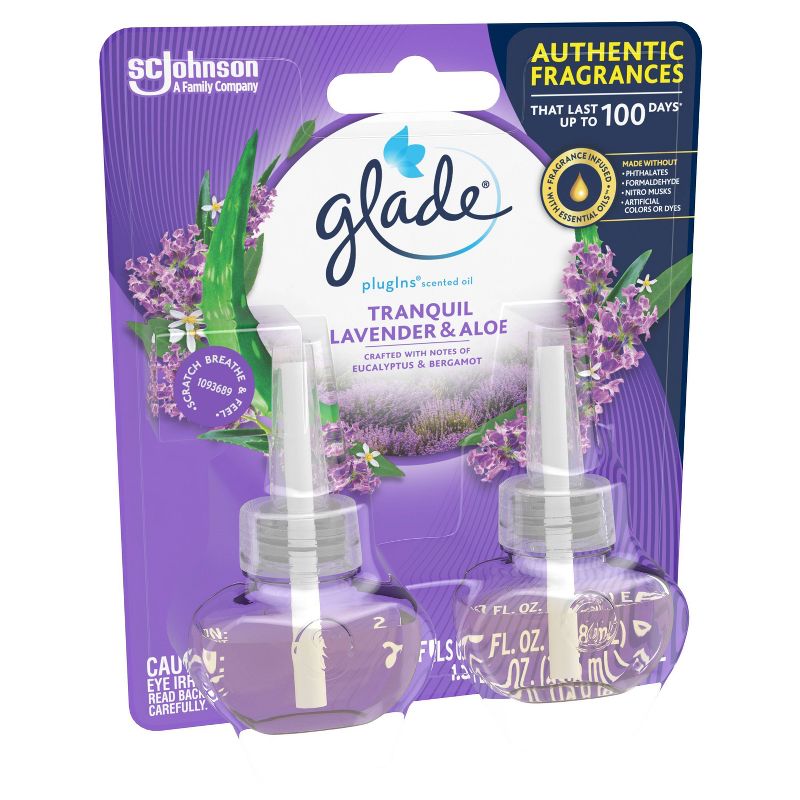 Glade Lavender Aloe PlugIns Refill - 2ct