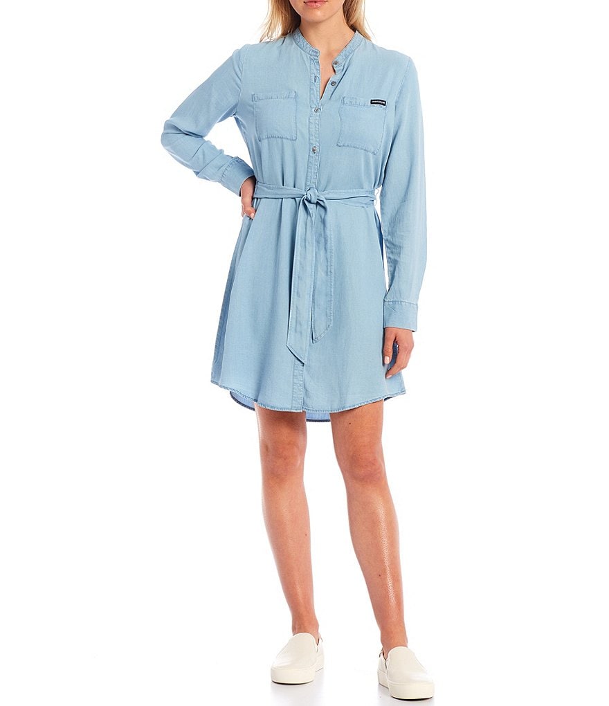 Eliza J Mock Halter High Neck Tiered Midi Dress