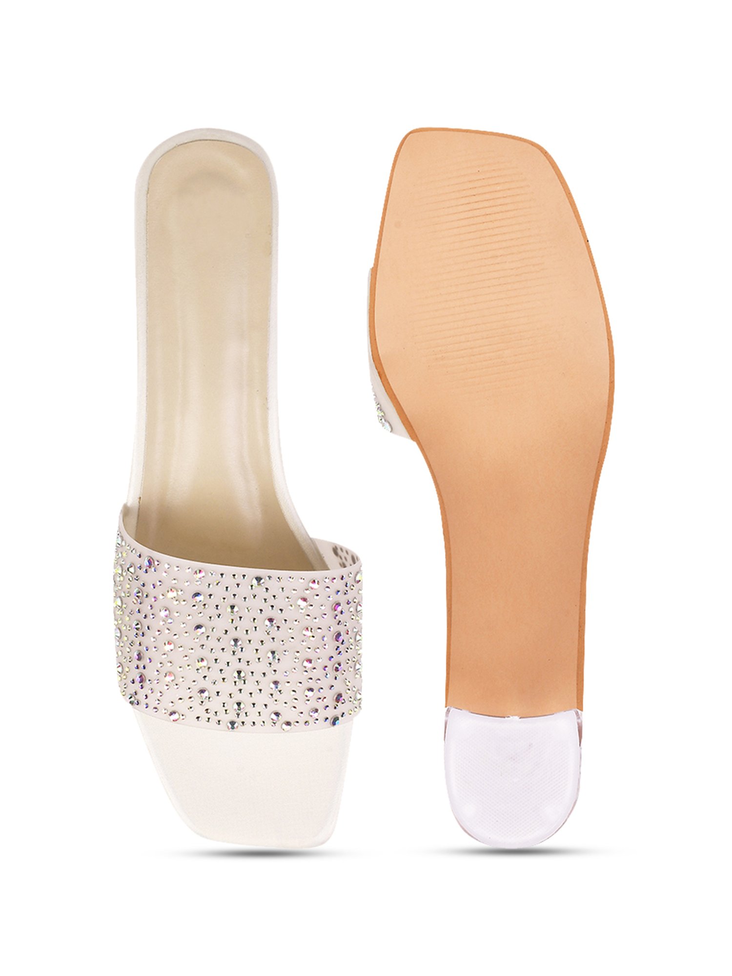 The White Pole Women's Peach Casual Sandals