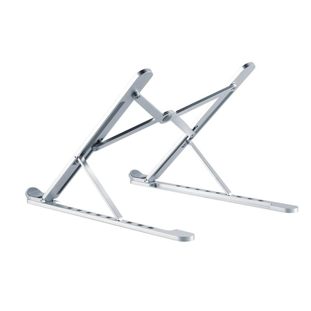 Laptop Stand, Portable Computer Laptop Mount, Aluminum Laptop Riser with 9 Levels Height Adjustment, Fully Collapsible