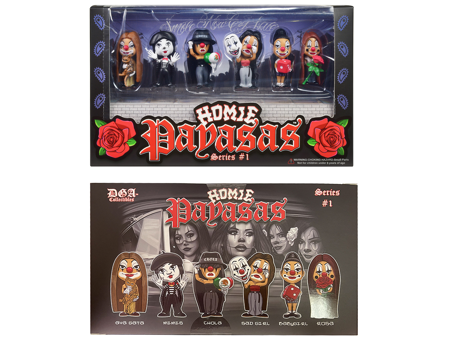 "Homie Payasas" Series 1 2-Inch Figures Set of 6 Pieces by Homies