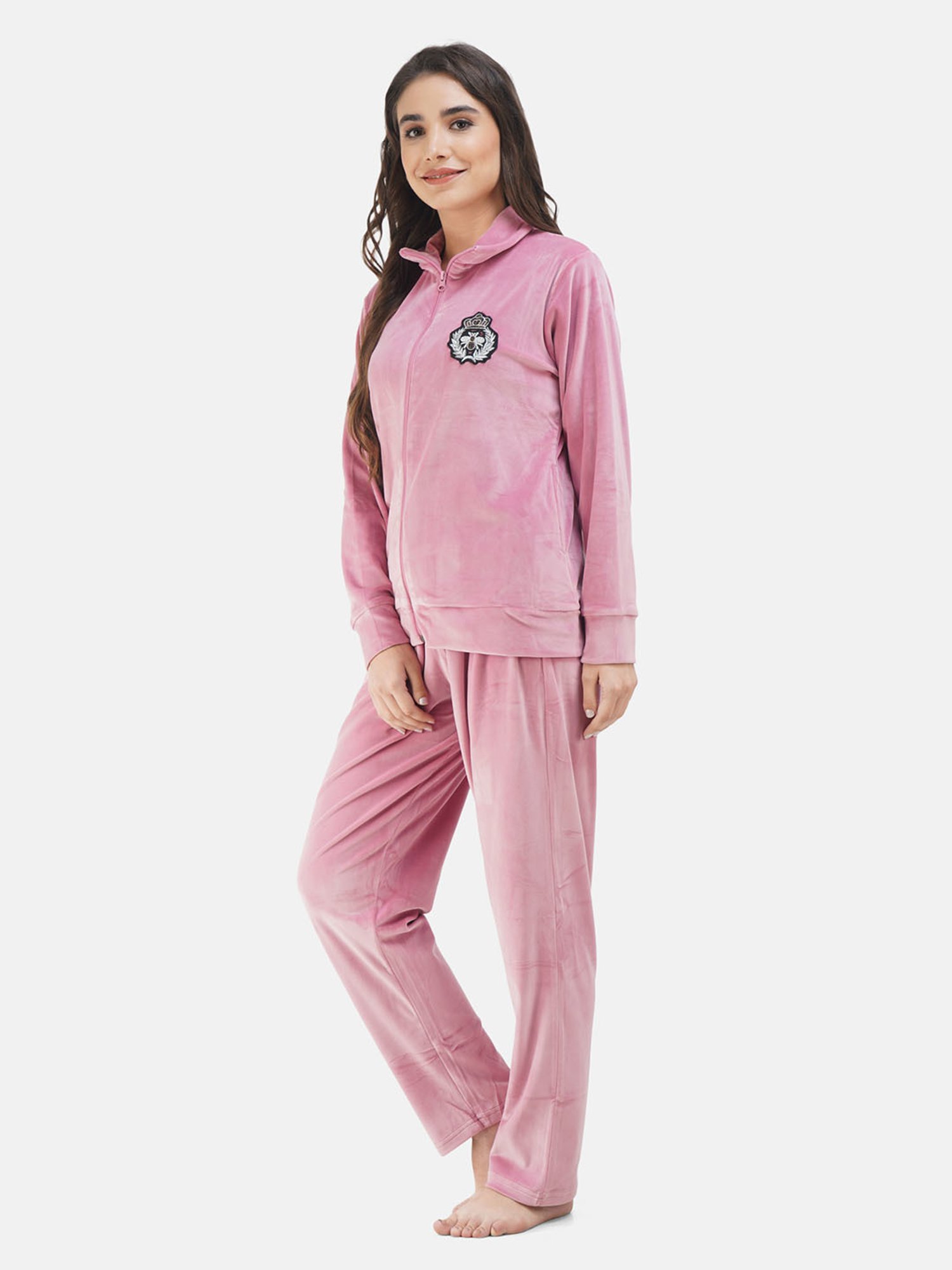 KOI SLEEPWEAR Light Pink Sweatshirt With Pyjamas