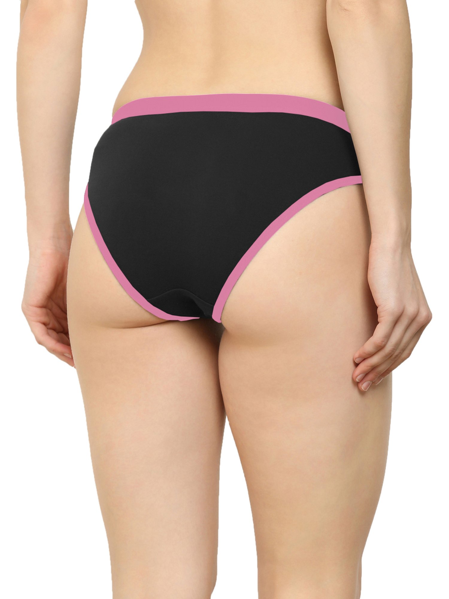 AROUSY Black Plain Hipster Panty