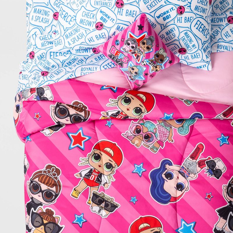 L.O.L. Surprise! Twin Bed in a Bag Bedding Set