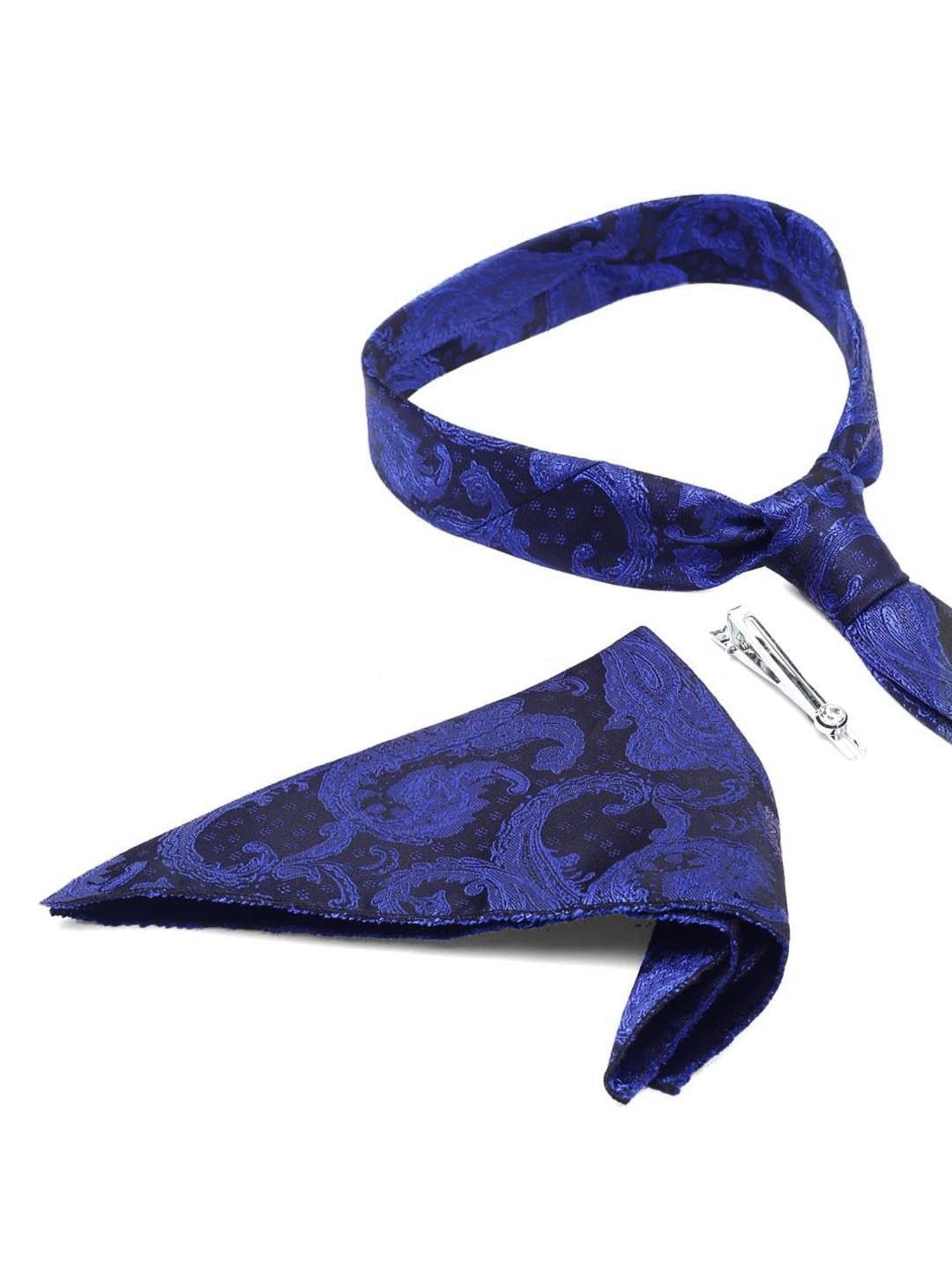Louis Stitch Blue Printed Necktie Gift Set - Set of 3