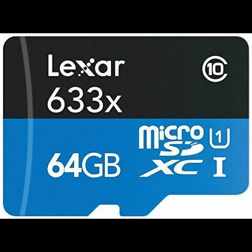 lexar highperformance 633x 64gb microsdxc uhsi card
