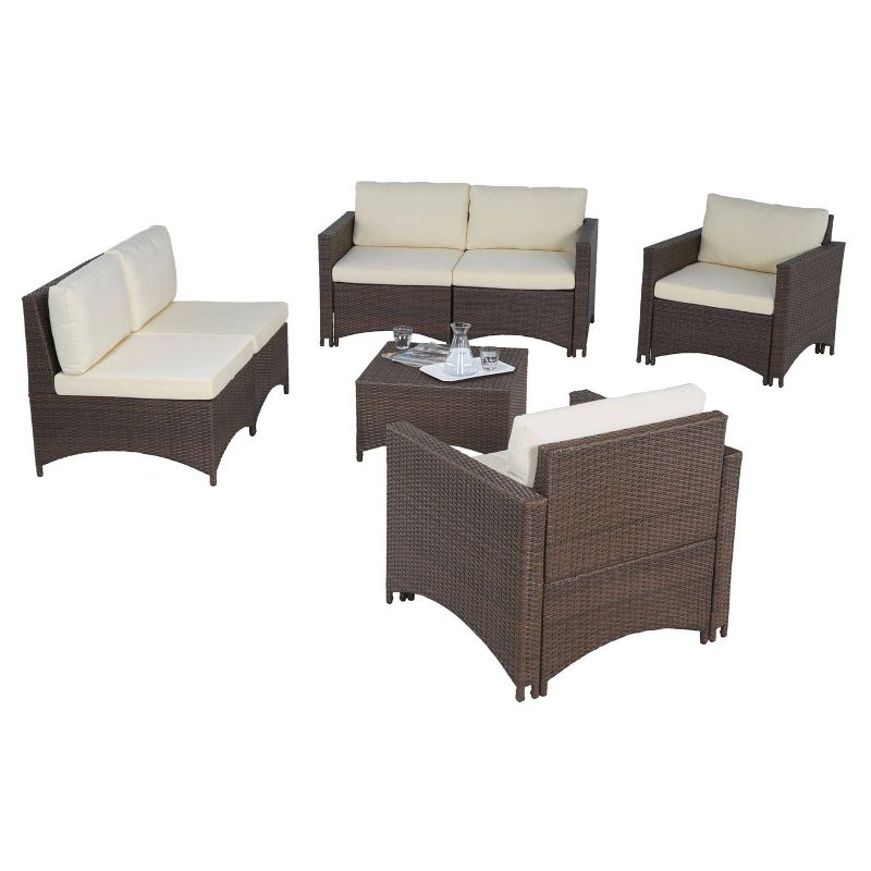6pc Studio Shine Collection with Loveseat, Chairs and Coffee Table - W Unlimited