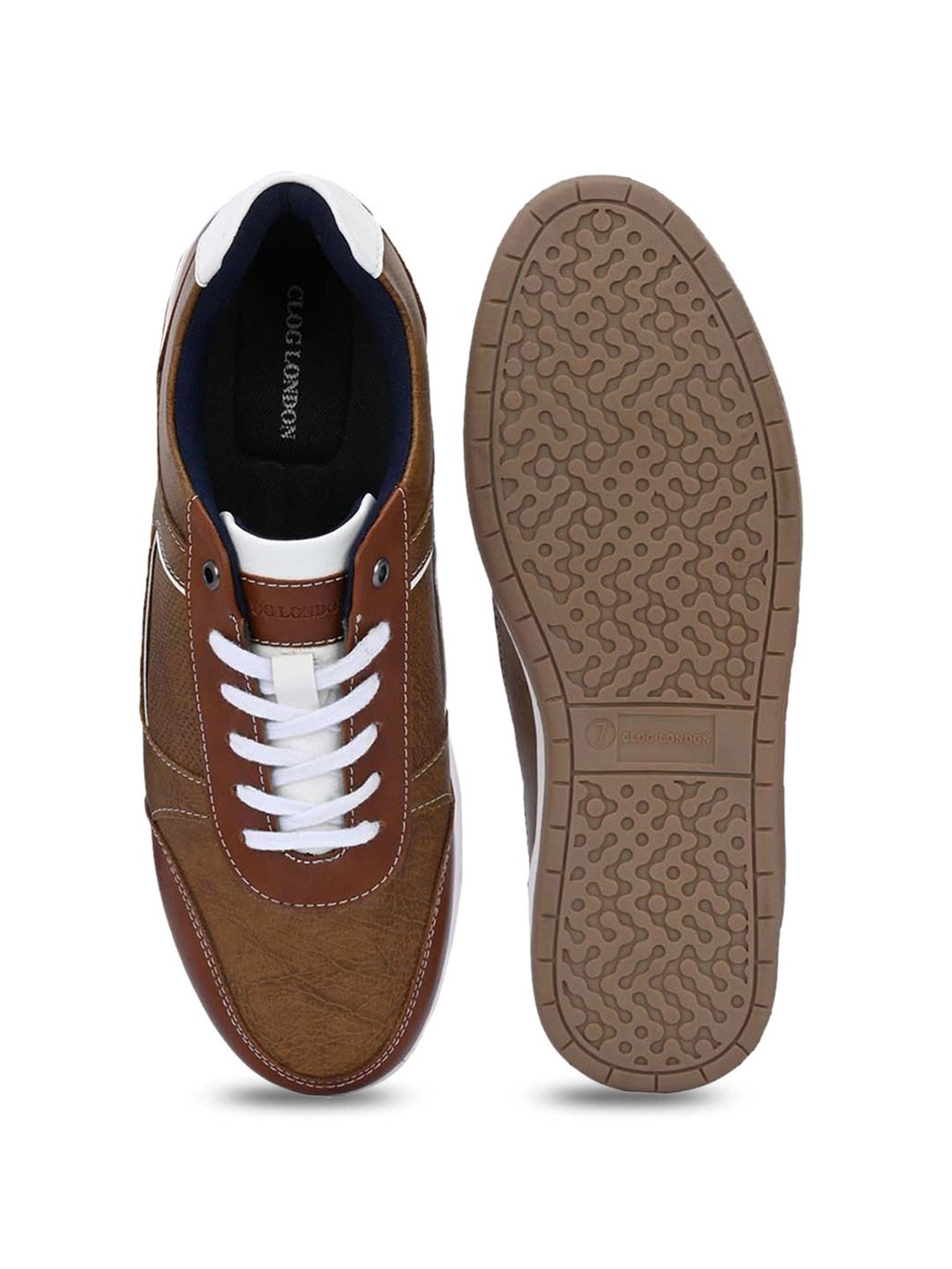 Clog London Men's Tan Casual Sneakers
