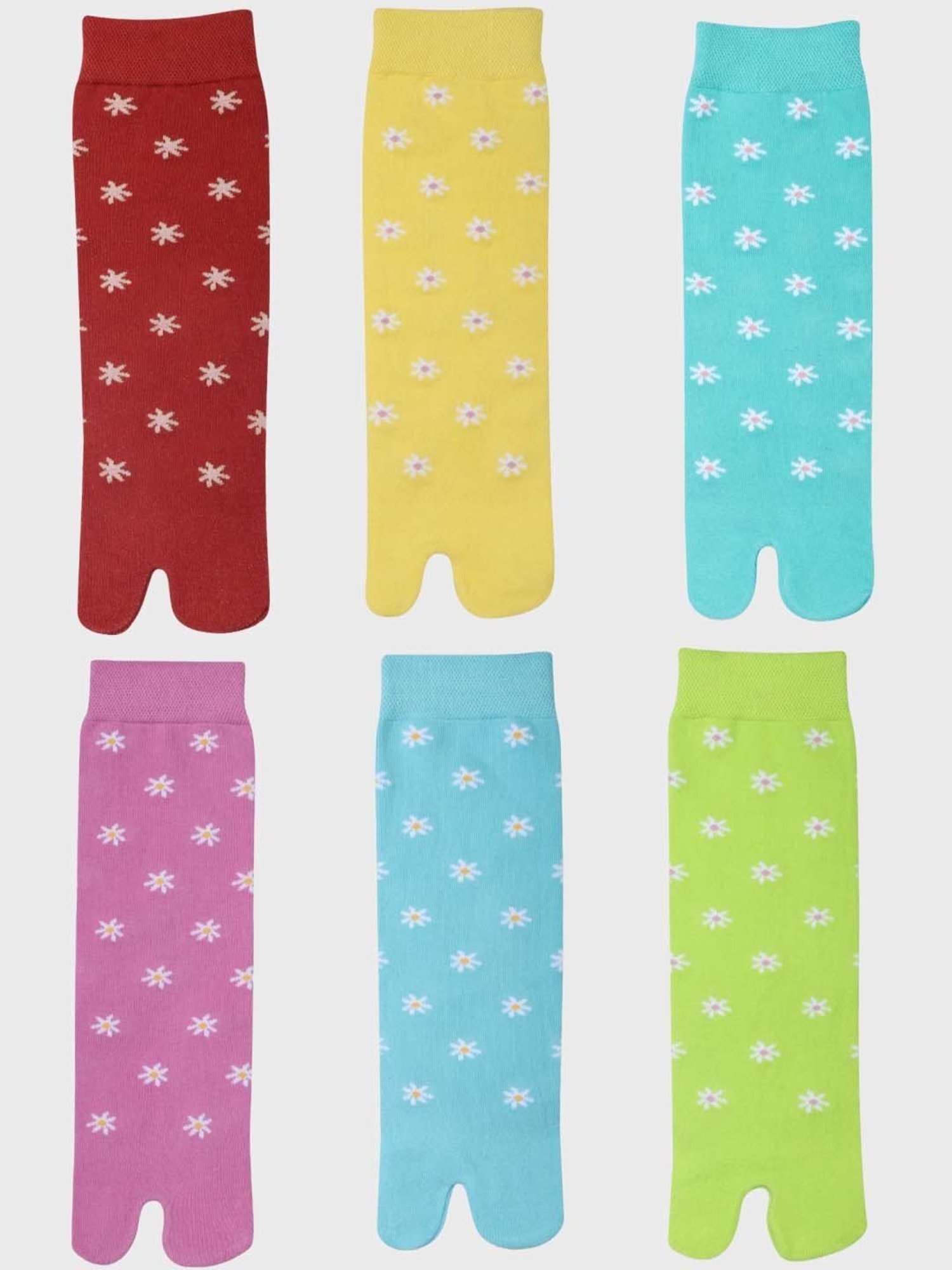 NEXT2SKIN Assorted Color Cotton Ankle Socks - Pack Of 6