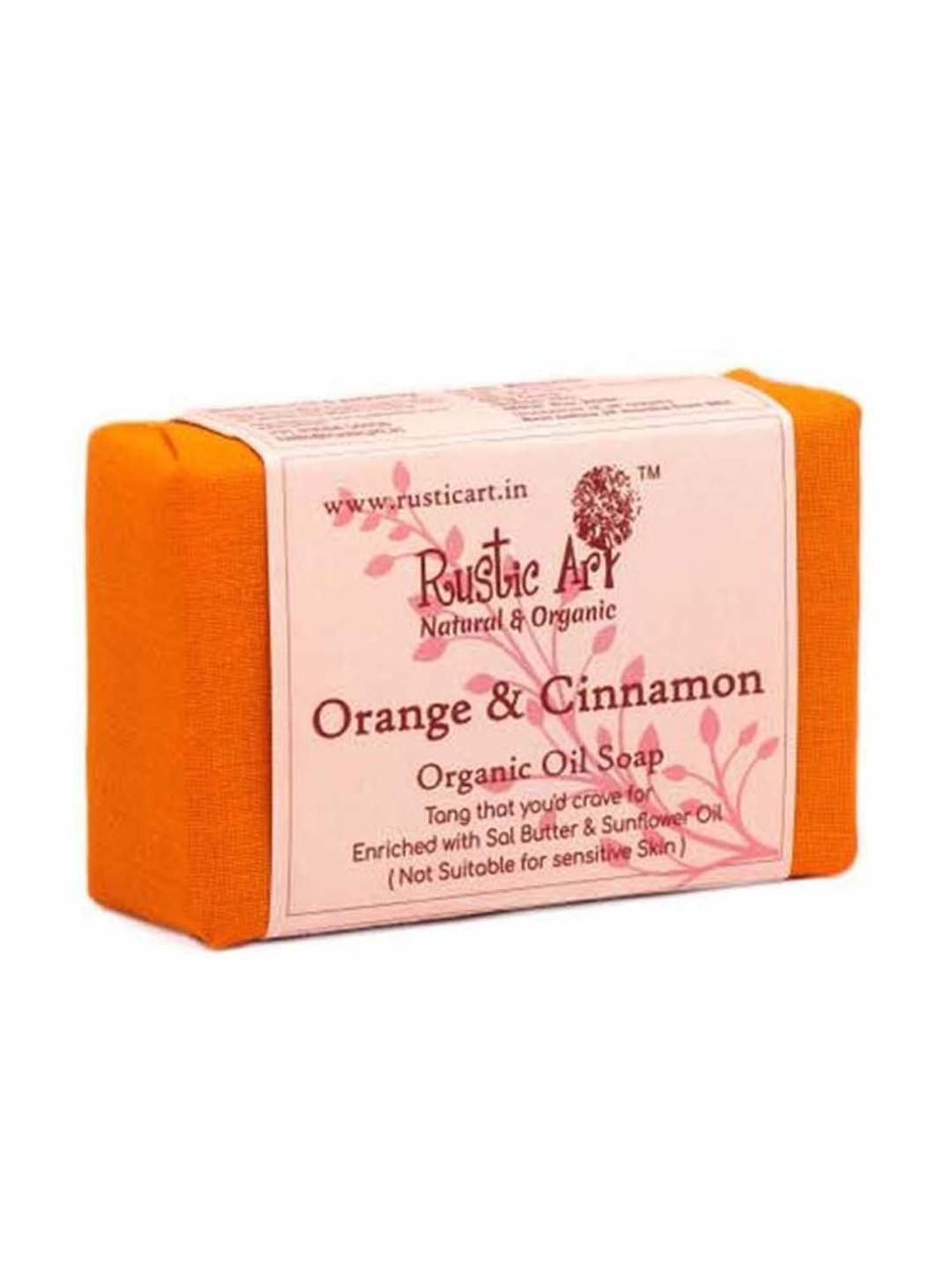 Rustic Art Orange and Cinnamon Soap - 100 gm