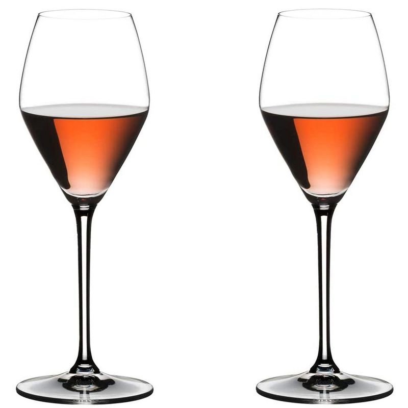 Riedel 11.35 Ounce Extreme Rose Clear Crystal Champagne Red Pink Wine Glass Set for Blush, Sparkling, and Dessert Wines, Set of 2
