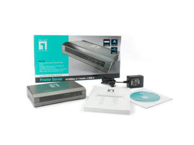 LevelOne FPS-1033 Print Server with 2 USB and 1 Parallel Ports