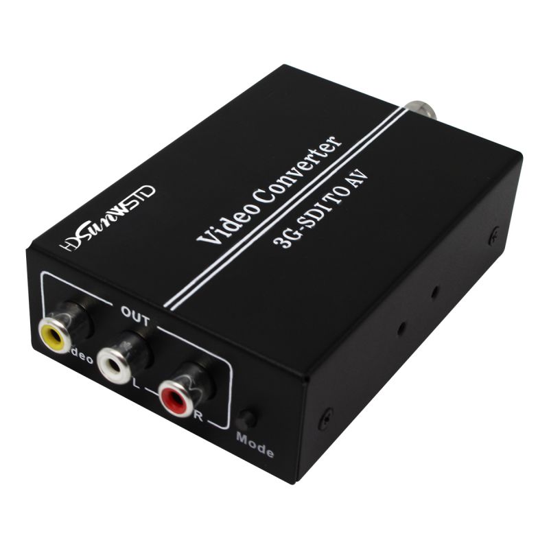 3G SDI to AV Converter BNC to RCA Audio Scaler Support convert SD-SDI,HD-SDI,3G-SDI Signal For TV