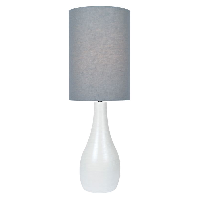 Quatro Table Lamp Brushed White  - Lite Source