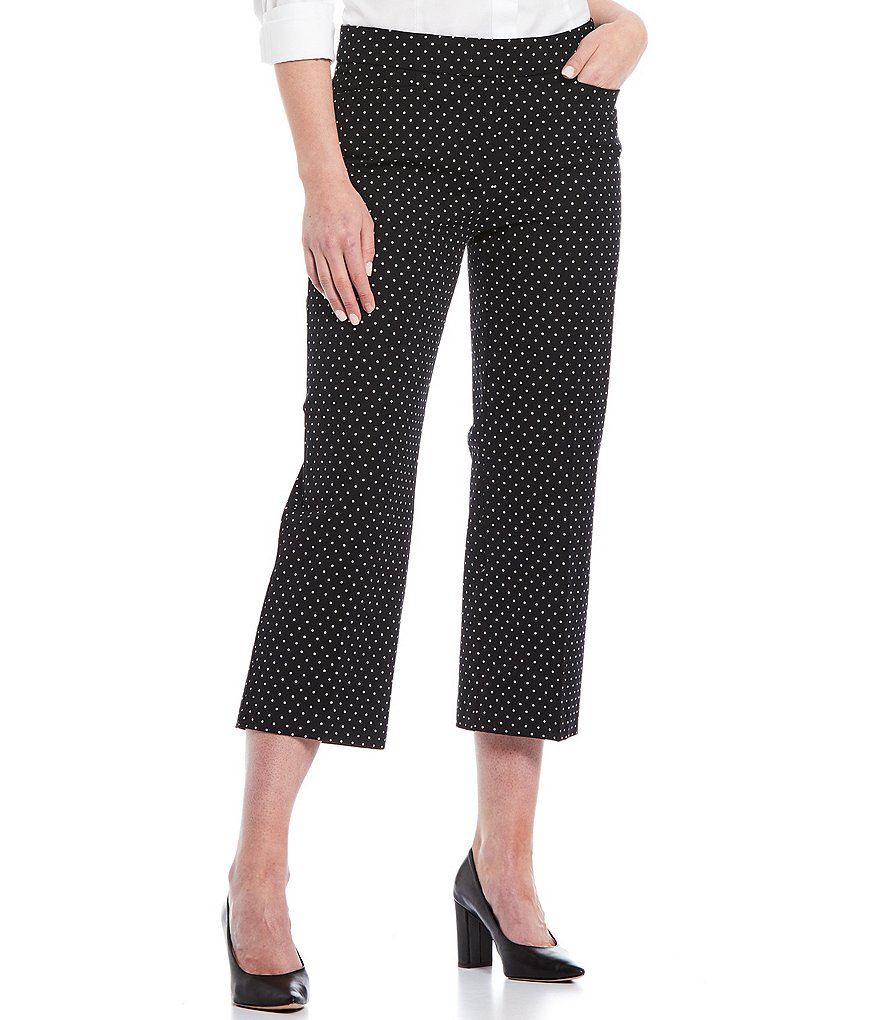 Investments the 5th AVE fit Elite Stretch Dot Print Crop Pants