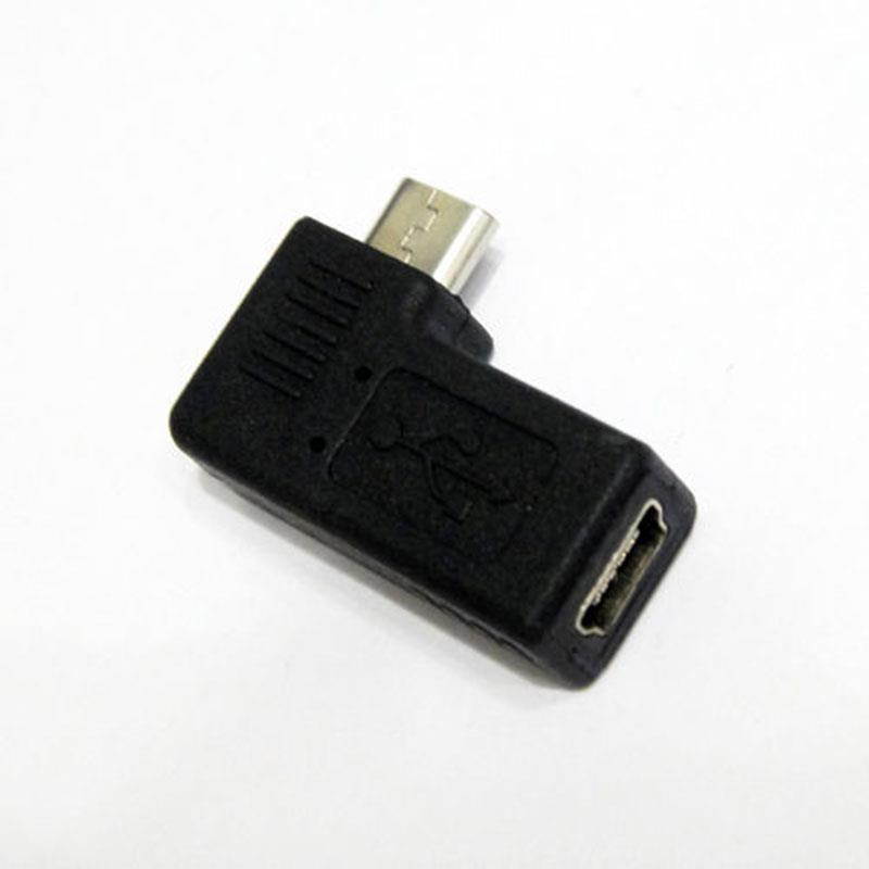 USB 2.0 Mini A 5 pin Female to Micro B 5pin Male Left Angle Adapter Convertor
