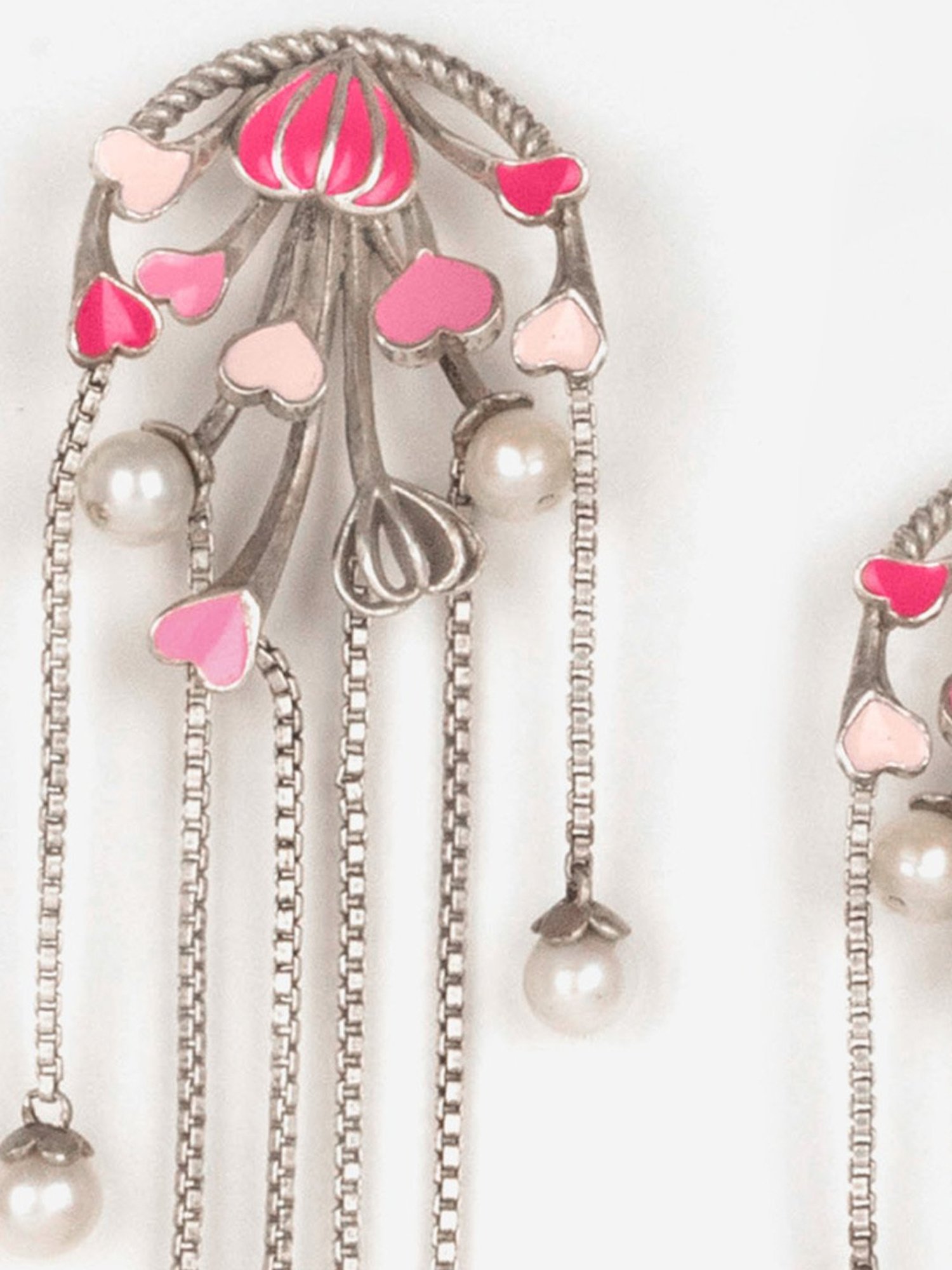 Shaya 92.5 Sterling Silver For the Love of New Challenges Heart Earrings for Women