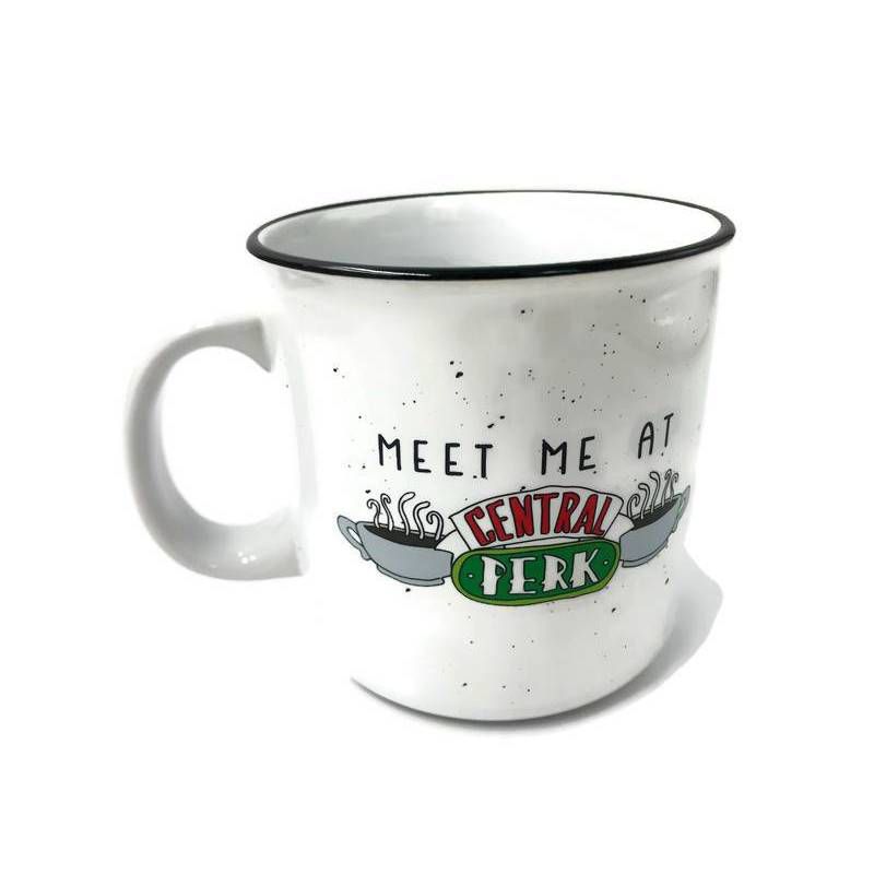 Friends 20oz Ceramic Meet Me At Central Perk Camper Mug - Silver Buffalo