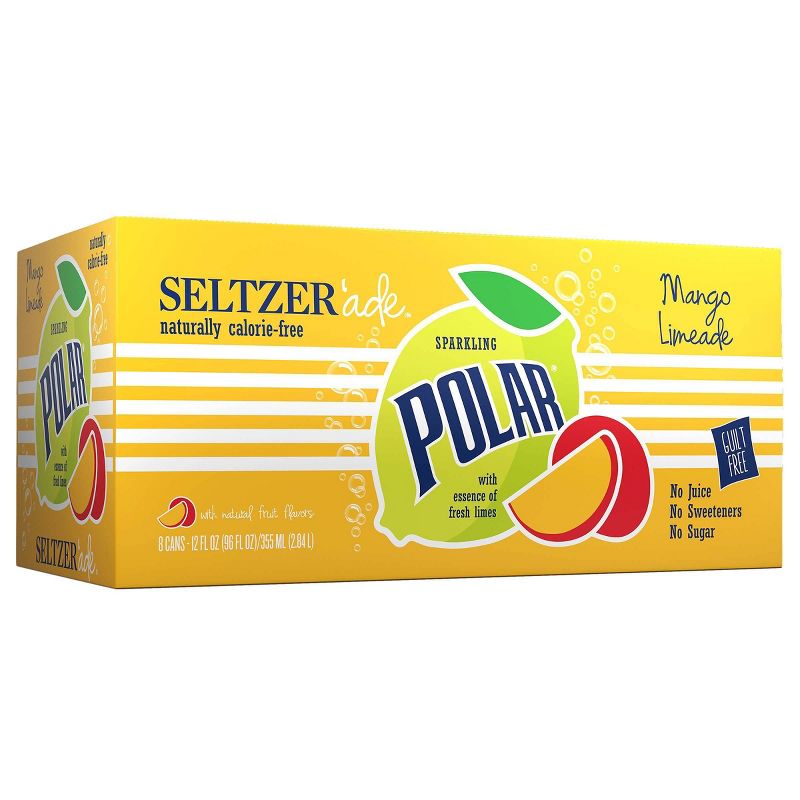 Polar Seltzerade Mango Lemonade - 8pk/12 fl oz Cans