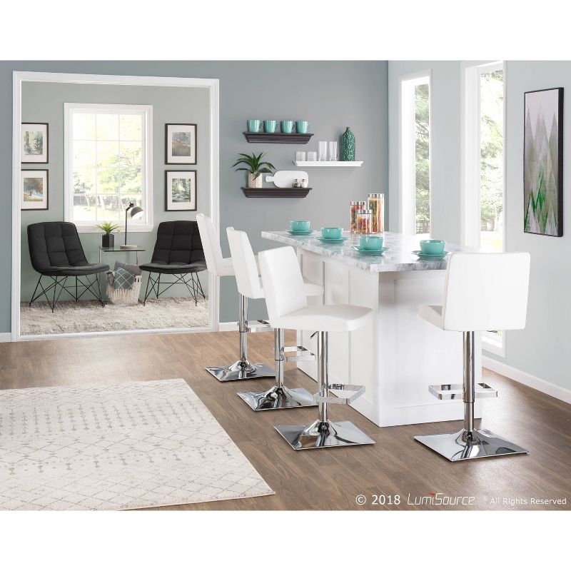 Captain 32" Barstool Metal/White - LumiSource