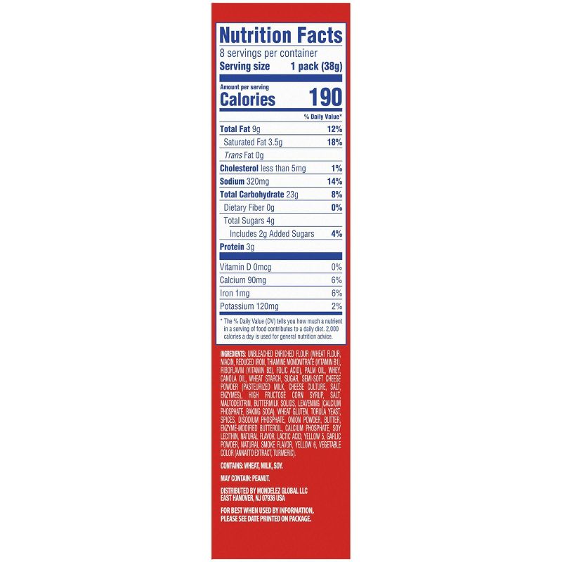 Ritz Bacon Cracker Sandwiches with Cheese - 8ct/1.35oz