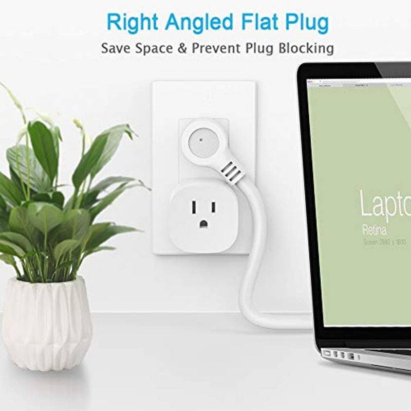 Power Strip with USB, TESSAN Flat Plug Extension Cord with 3 USB Ports, Mini Travel Power Strip with 3 Widely Spaced Outlets, 5 Feet Cord, Compact for Dorm Essentials, Cruise Ship, Hotel, Home, Gray