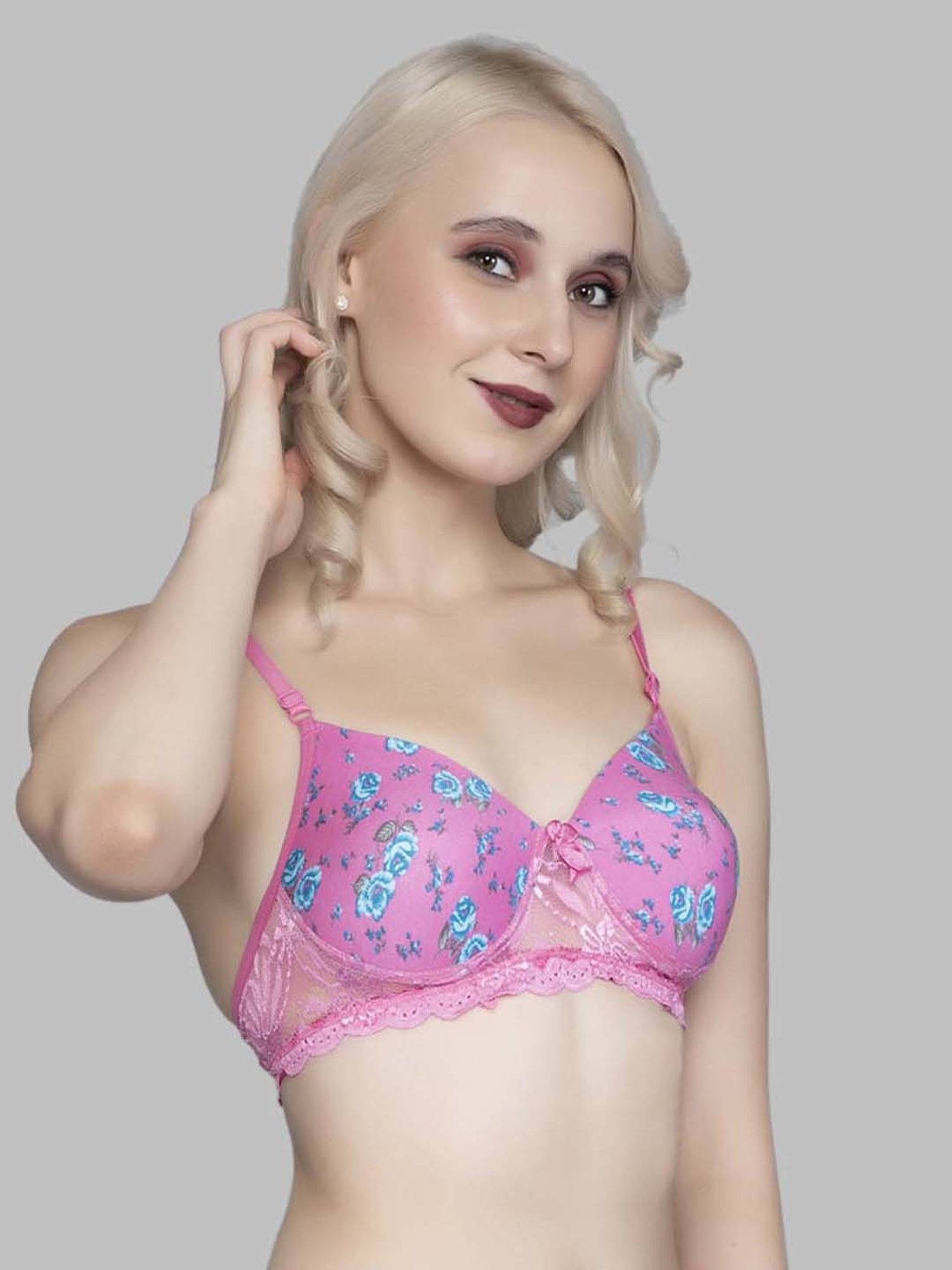 FIMS: Fashion is my Style Pink Floral Print Everyday Bra
