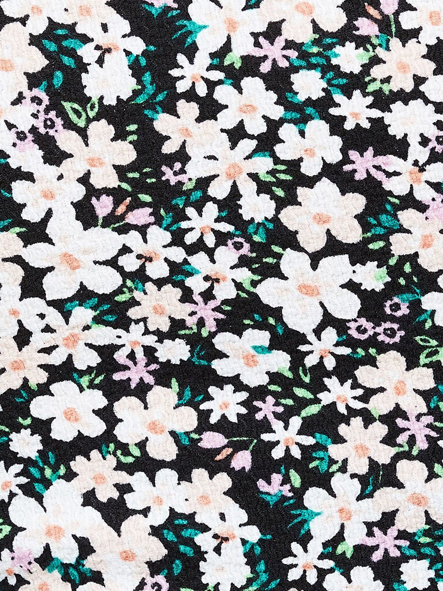 Ginger by Lifestyle Black Floral Print Crop Top