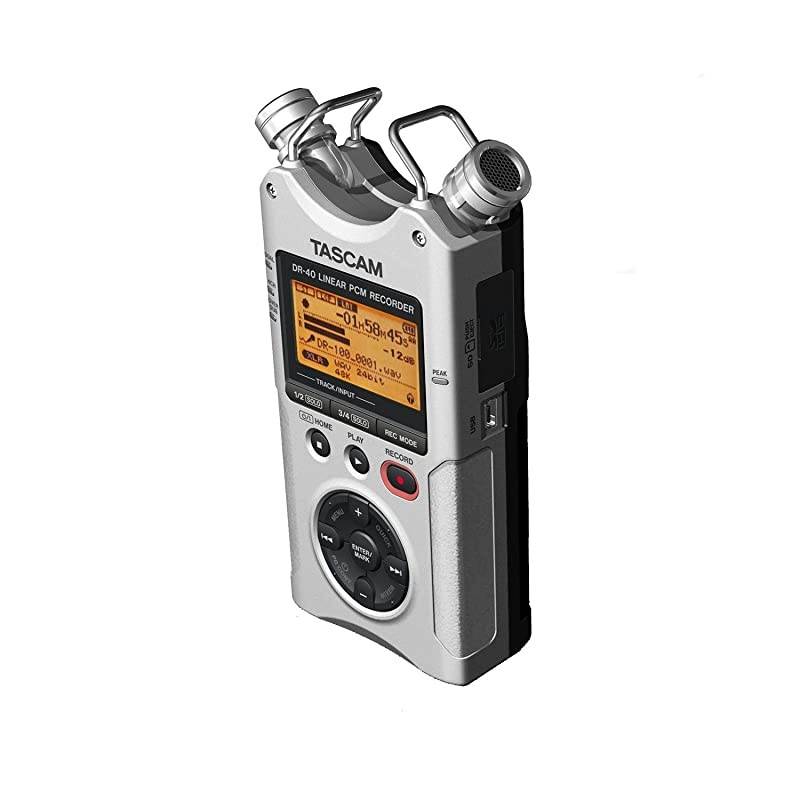 dr 40 Silver 4Track Portable Digital Recorder Silver