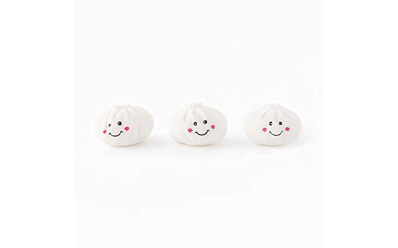 ZippyPaws - Zippy Burrow - Interactive Squeaky Hide and Seek Plush Dog Toy - Soup Dumplings