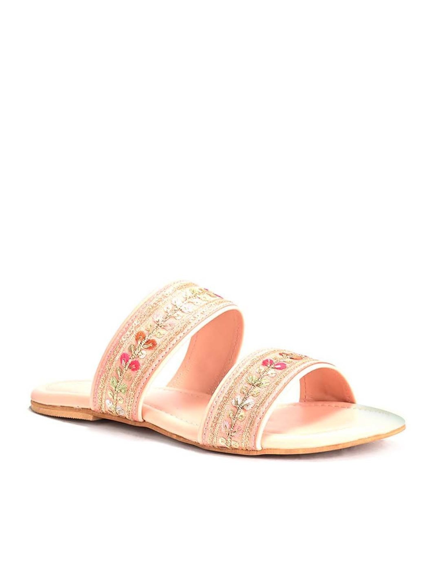Scentra Women's Pink Casual Sandals