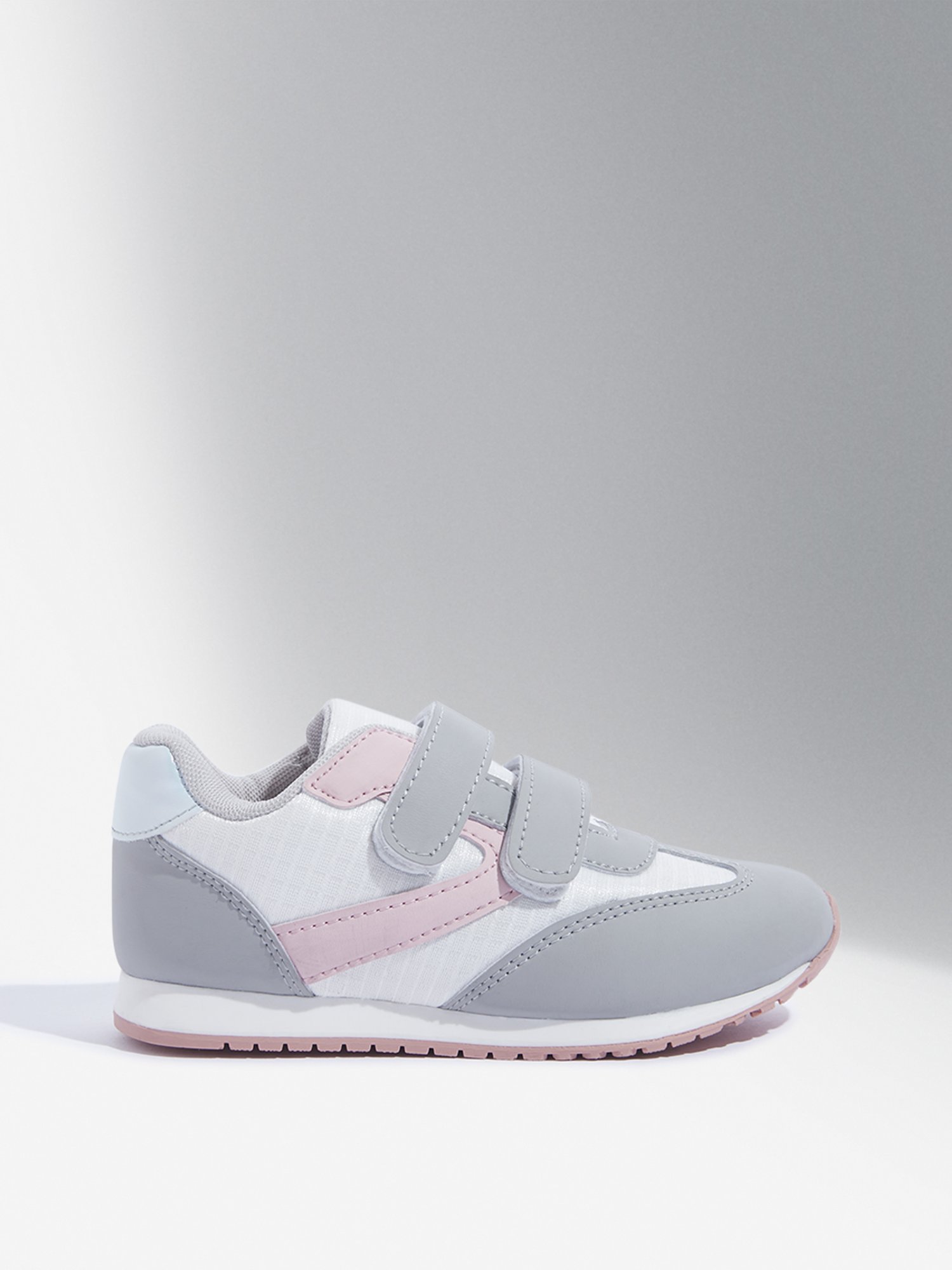 Yellow by Westside Pink Colour-Blocked Velcro Shoes